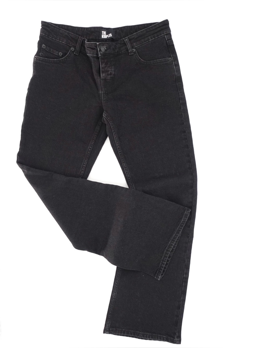 THE KOOPLES Black Low Rise Straight Leg Jeans Unisex